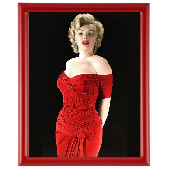 Marilyn Monroe | Art | Marilyn Monroe Red Dress Bright Red 
